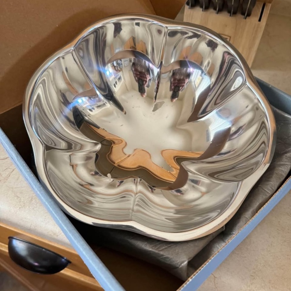 Nambe Silver Serveware Dining Bowl